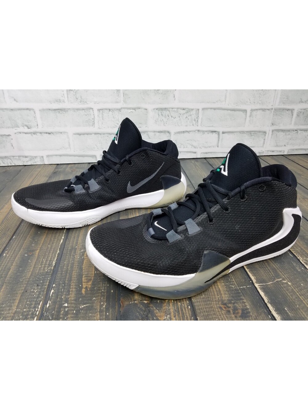 Nike Zoom Freak 1 Basketball Shoes BQ5422-001 Black/White Size 14 US